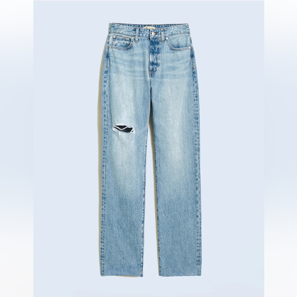 Madewell Curvy 90’s Straight Jeans in Revoir Wash - Picture 2 of 15